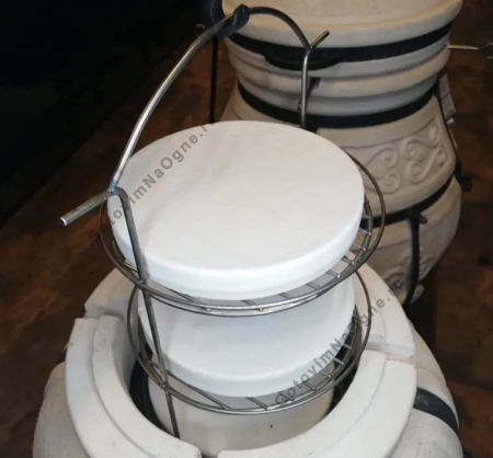 Керамический камень для выпечки в тандыре 21см.