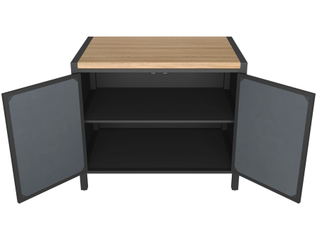 Тумба ПРОТЕЙ К-3 столешница из ДСП, фасад фактурный металл