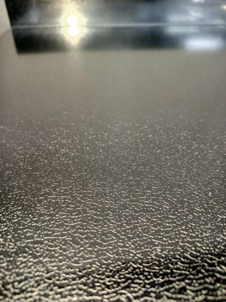 Тумба ПРОТЕЙ К-3 со столешницей из ФАКТУРНОЙ нерж.стали, 60х60х87см, фасад фактурный металл