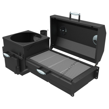 Крышка-Гриль с чугунной решеткой "ИСКАНДЕР 360 NEW" 