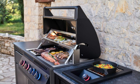 Встраиваемый газовый гриль NAPOLEON Big-32 Phantom с вертелом