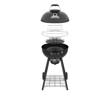 Угольный гриль BROIL KING Crown Kettle 57, решетка из нержавеющей стали, съемник