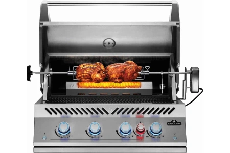 Встраиваемый газовый гриль NAPOLEON Big-32 с вертелом