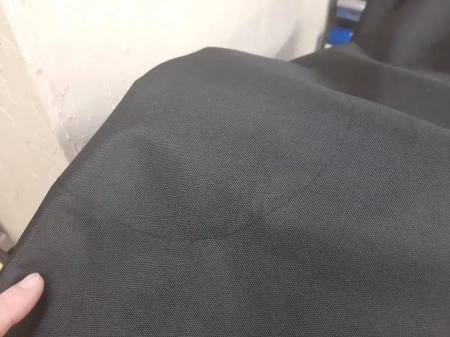 Двойной слой ткани над дымоходом