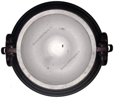 Афганский казан двухцветный с ручками, алюминиевый, 20л.