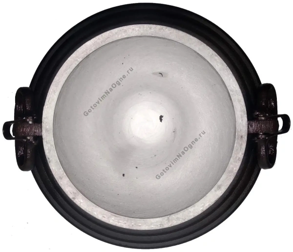 Афганский казан двухцветный с ручками, алюминиевый, 20л.