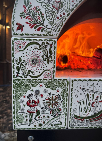 Дровяная русская печь (Жарушка) "Бажовская"