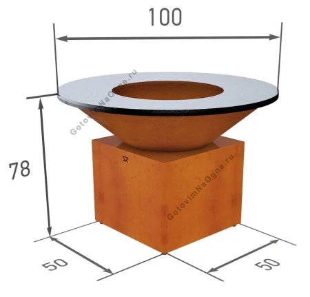 KORWOOD HIT 03 дровяной гриль-очаг