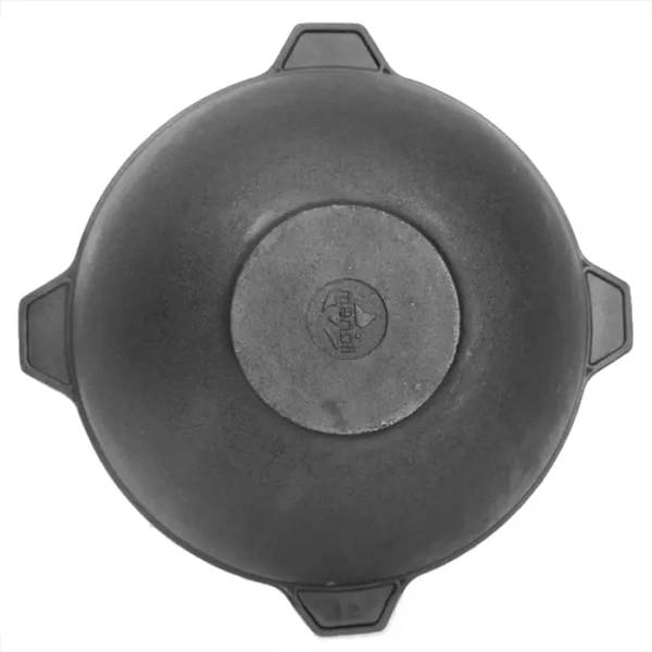 Казан 12 литров чугунный с крышкой-сковородкой (Беларусь)