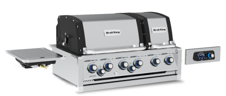 Встраиваемый газовый гриль BROIL KING Imperial QS 690 BL, управление iQue