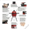 Керамический угольный гриль KAMADO JOE Big II 61см.
