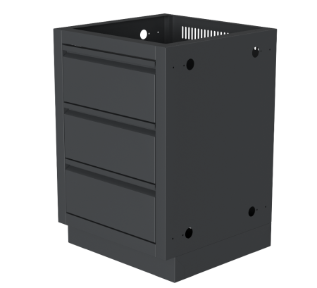 Тумба с двумя выдвижными ящиками и фальш-панелью