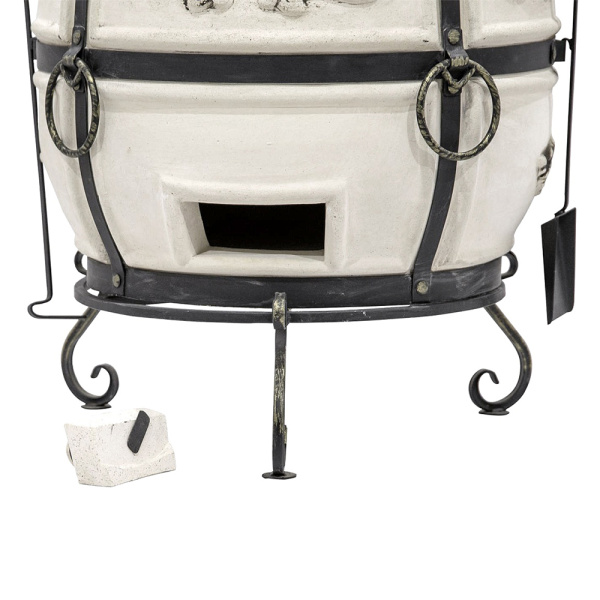 Тандыр "Степной NEW 2023" с откидной крышкой и подставкой