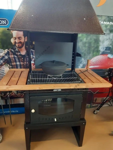 Дровяной пристенный гриль SUOMI GRILL (без труб)