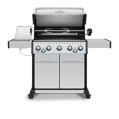 Газовый гриль BROIL KING Baron S 590 IR с вертелом и ИК конфоркой 