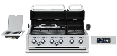 Встраиваемый газовый гриль BROIL KING Imperial QS 690 BL, управление iQue