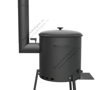 Печь под казан 12 литров "Кайзер-12Т" с дымоходом (d=40см)