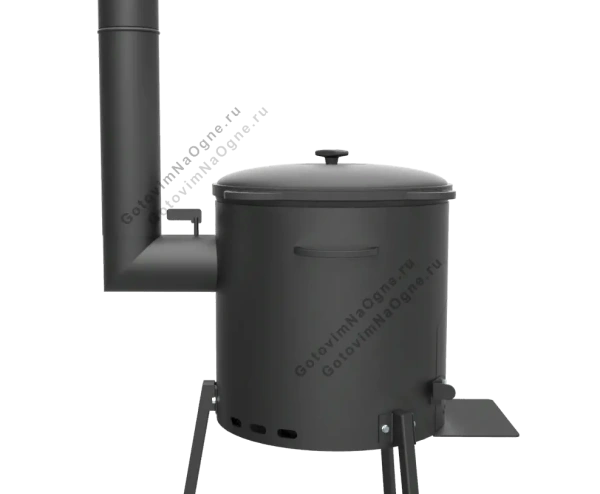 Печь под казан 12 литров "Кайзер-12Т" с дымоходом (d=40см)