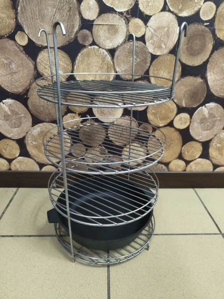 Этажерка с бортиками 4-х ярусная Большая