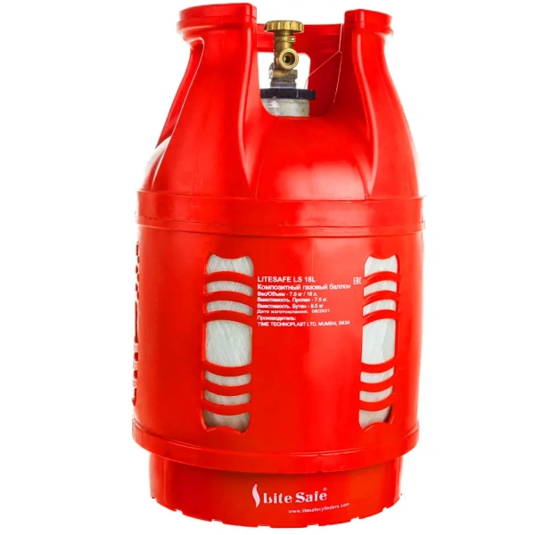 Композитный газовый баллон LiteSafe, взрывобезопасный, 18,2 л.