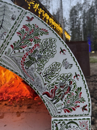 Дровяная русская печь (Жарушка) "Бажовская"