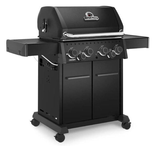 Газовый гриль BROIL KING Crown 490 Shadow с конфоркой и вертелом