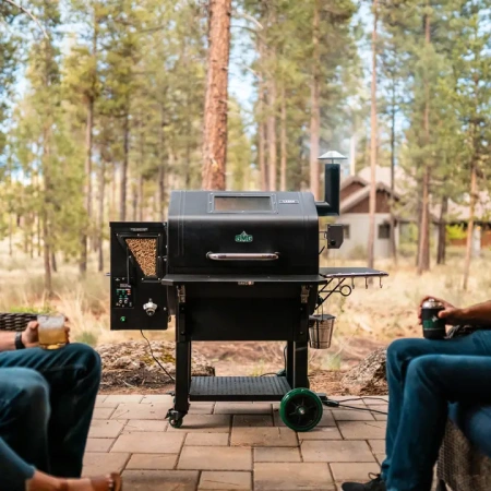 Пеллетный гриль GMG Ledge Prime, нерж. крышка