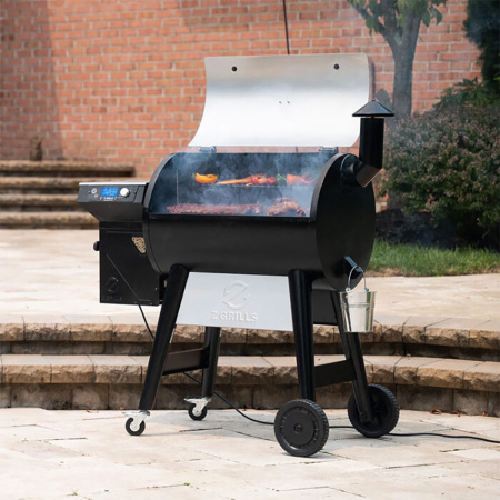 Пеллетный гриль Z GRILLS 700 WiFi, крышка из нерж. стали