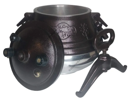 Афганский казан двухцветный с ручками, алюминиевый, 10л.