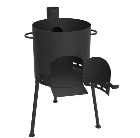 Печь под казан 12 литров "Кайзер-12Т" с дымоходом (d=40см)