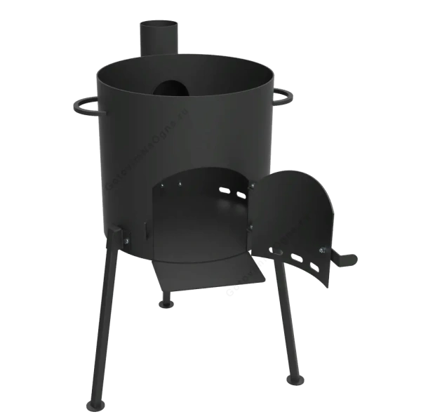 Печь под казан 12 литров "Кайзер-12Т" с дымоходом (d=40см)