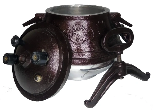 Афганский казан двухцветный с ручками, алюминиевый, 8л.