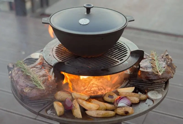 Гриль-очаг DIO Exact, чугунная поверхность d=75см.