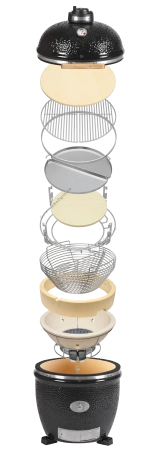 Керамический гриль MONOLITH LeChef  PRO 2.0 Black Solo