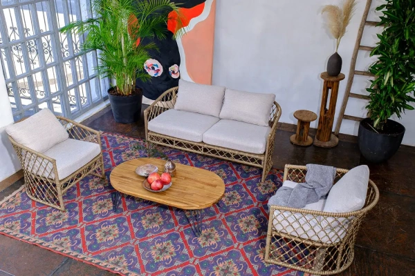 Диванная группа из искусственного ротанга CHARLOTTE