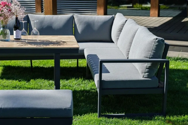 Набор для лаунж зоны из алюминия TOPA с обеденным столом