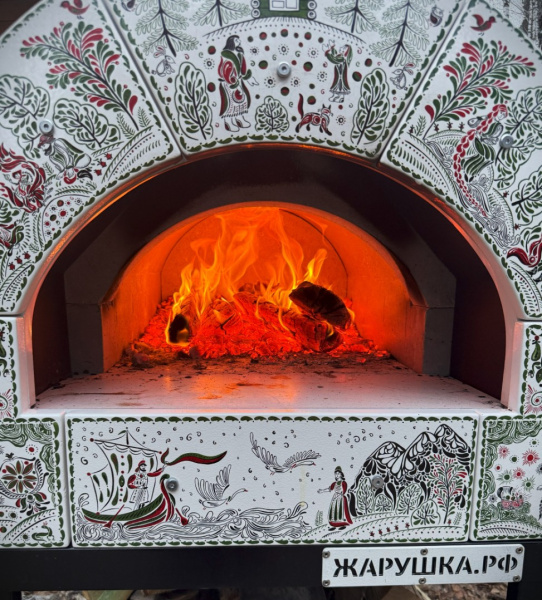 Дровяная русская печь (Жарушка) "Бажовская"