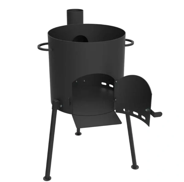 КОМПЛЕКТ: Печь "Кайзер-12Т" + Казан 10л. с дужкой (Татарстан)