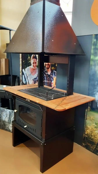 Дровяной пристенный гриль SUOMI GRILL (без труб)