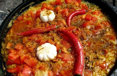 Казан 22 литра чугунный с алюминиевой крышкой (Узбекистан)