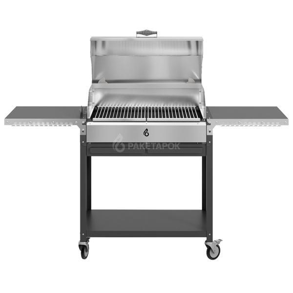 Мангал ДИОН 700 на колесах с крышкой-гриль из нерж. стали и решетками