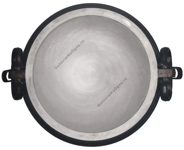 Афганский казан двухцветный с ручками, алюминиевый, 10л.