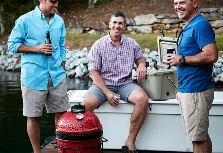 Керамический угольный гриль KAMADO JOE Junior 34см.