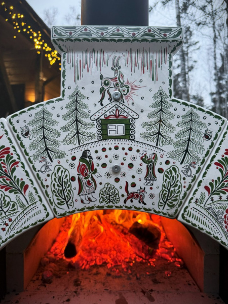 Дровяная русская печь (Жарушка) "Бажовская"