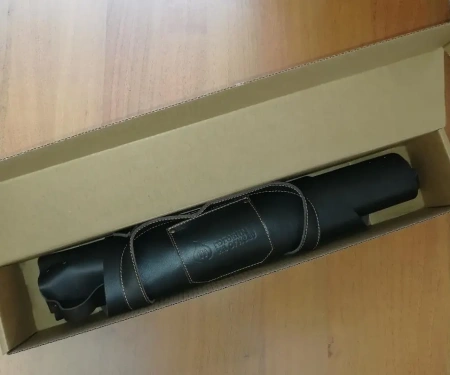 Фартук из НАТУРАЛЬНОЙ КОЖИ "Готовим на огне"