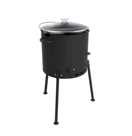 КОМПЛЕКТ: Печь "Кайзер-12Д" + Казан 12л Гардарика с алюм. крышкой и дужкой