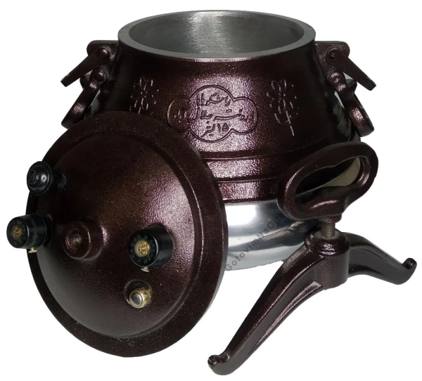 Афганский казан двухцветный с ручками, алюминиевый, 15л.