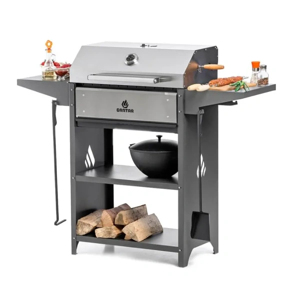 Гриль-мангал GRATAR BBQ FOBn 2001, крышка из нерж. стали