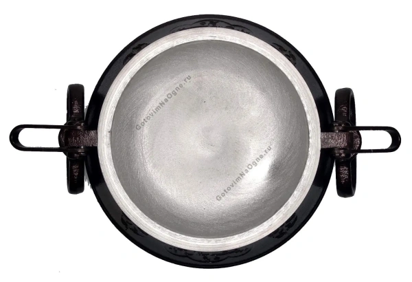 Афганский казан двухцветный с ручками, алюминиевый, 5л.