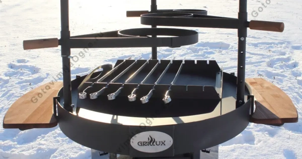 Дровяной гриль Suomi Grill 90, ант. медь 